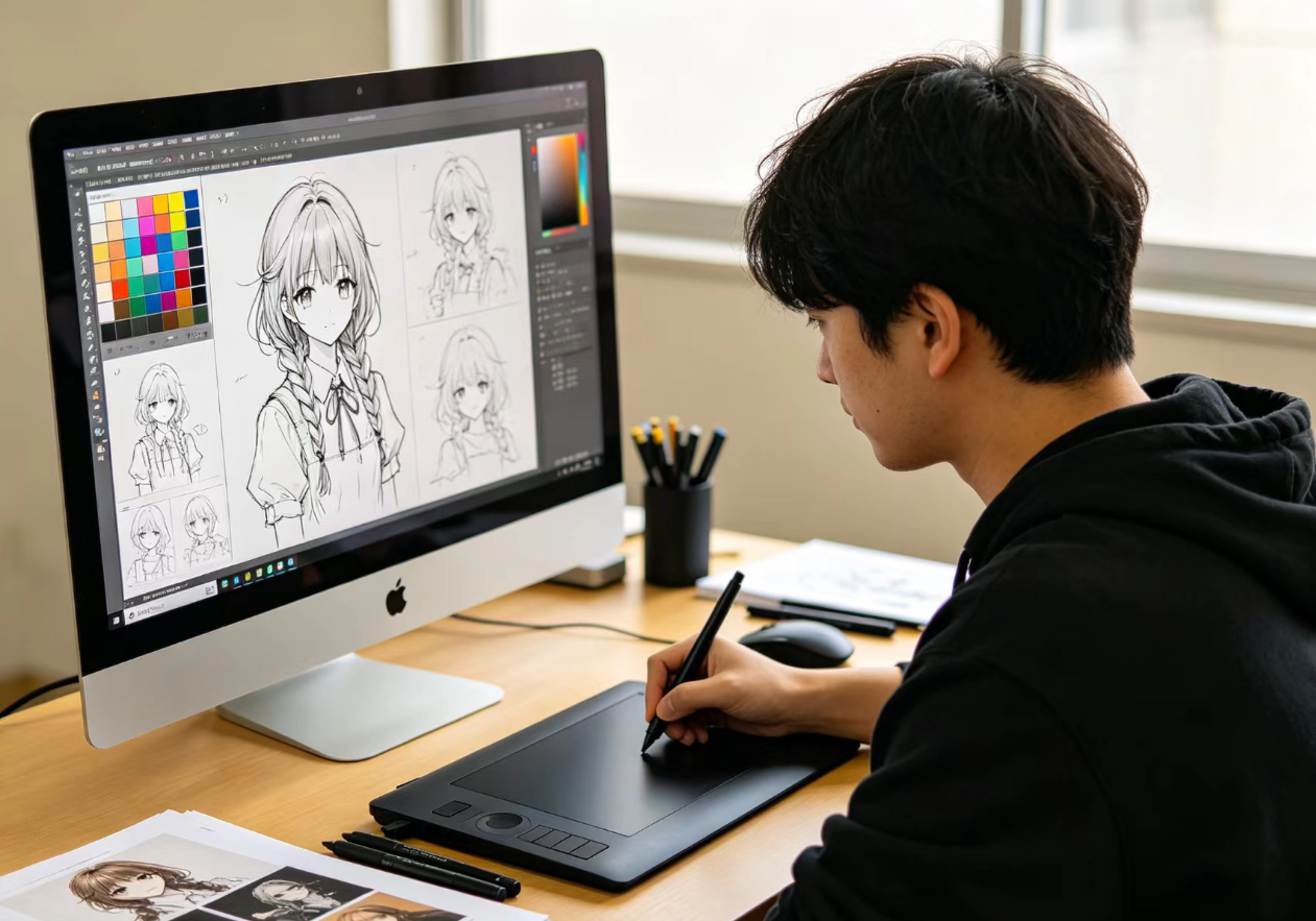 从兴趣到职业方向，线上学习建立插画创作基础